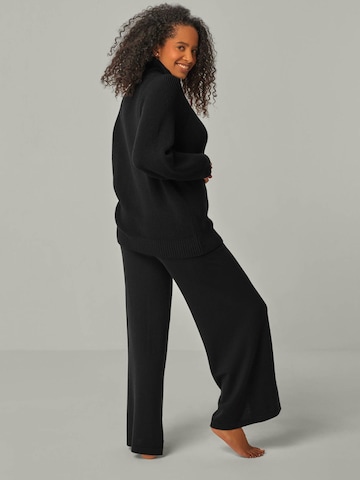 YOU LOOK PERFECT Leisure suit 'LOUNGEWEAR SET - Eve & Bailey' in Black