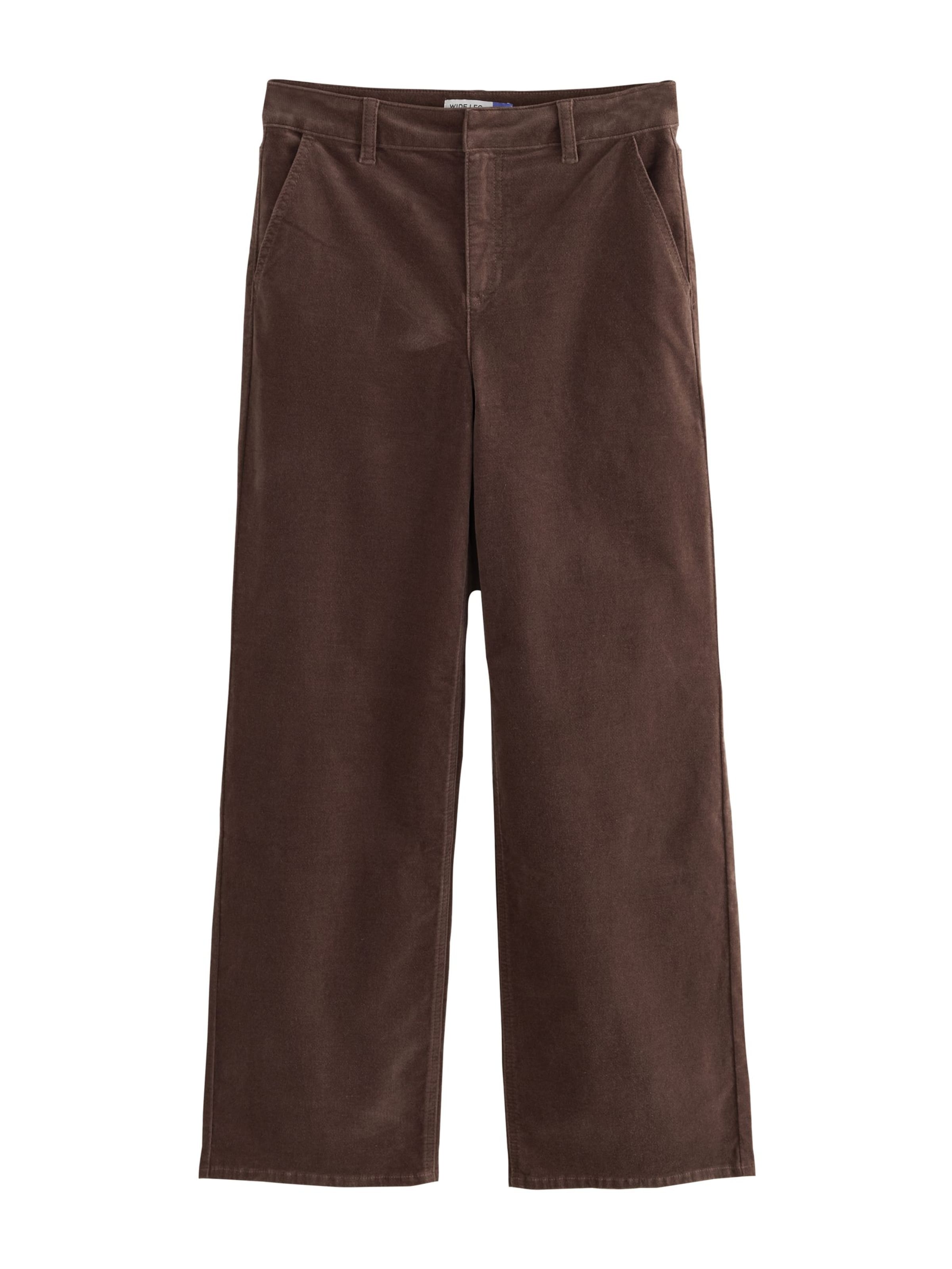 Wide leg Pantaloni di Next in marrone: frontale