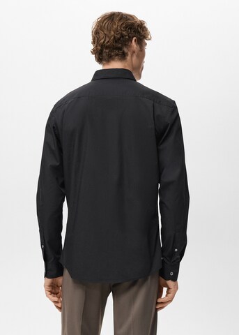 MANGO MAN Regular fit Button Up Shirt 'Play' in Black