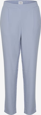 SAINT TROPEZ Regular Pleat-Front Pants 'Celest' in Blue: front