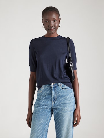 BOSS Trui 'Farbella' in Blauw: voorkant