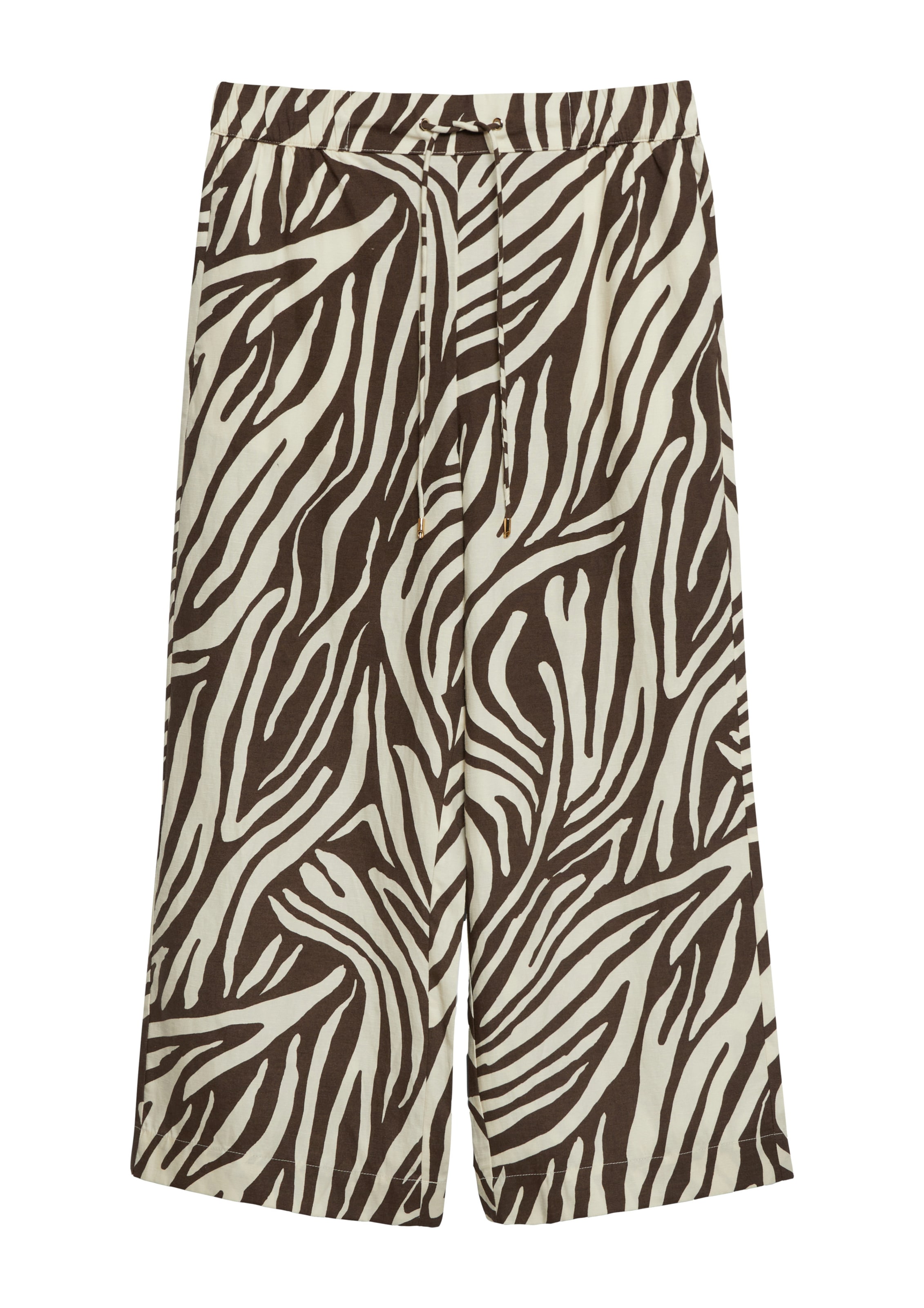 s.Oliver Wide leg Broek in Bruin: voorkant