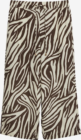 Wide Leg Pantalon s.Oliver en marron : devant