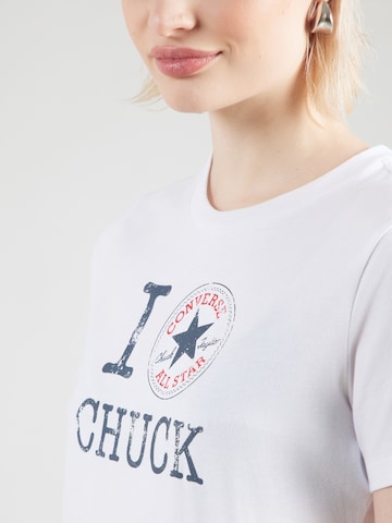 CONVERSEMajica 'I LOVE CHUCK' - bijela boja
