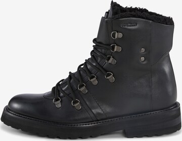 STRELLSON Lace-Up Boots 'Coleman' in Black: front