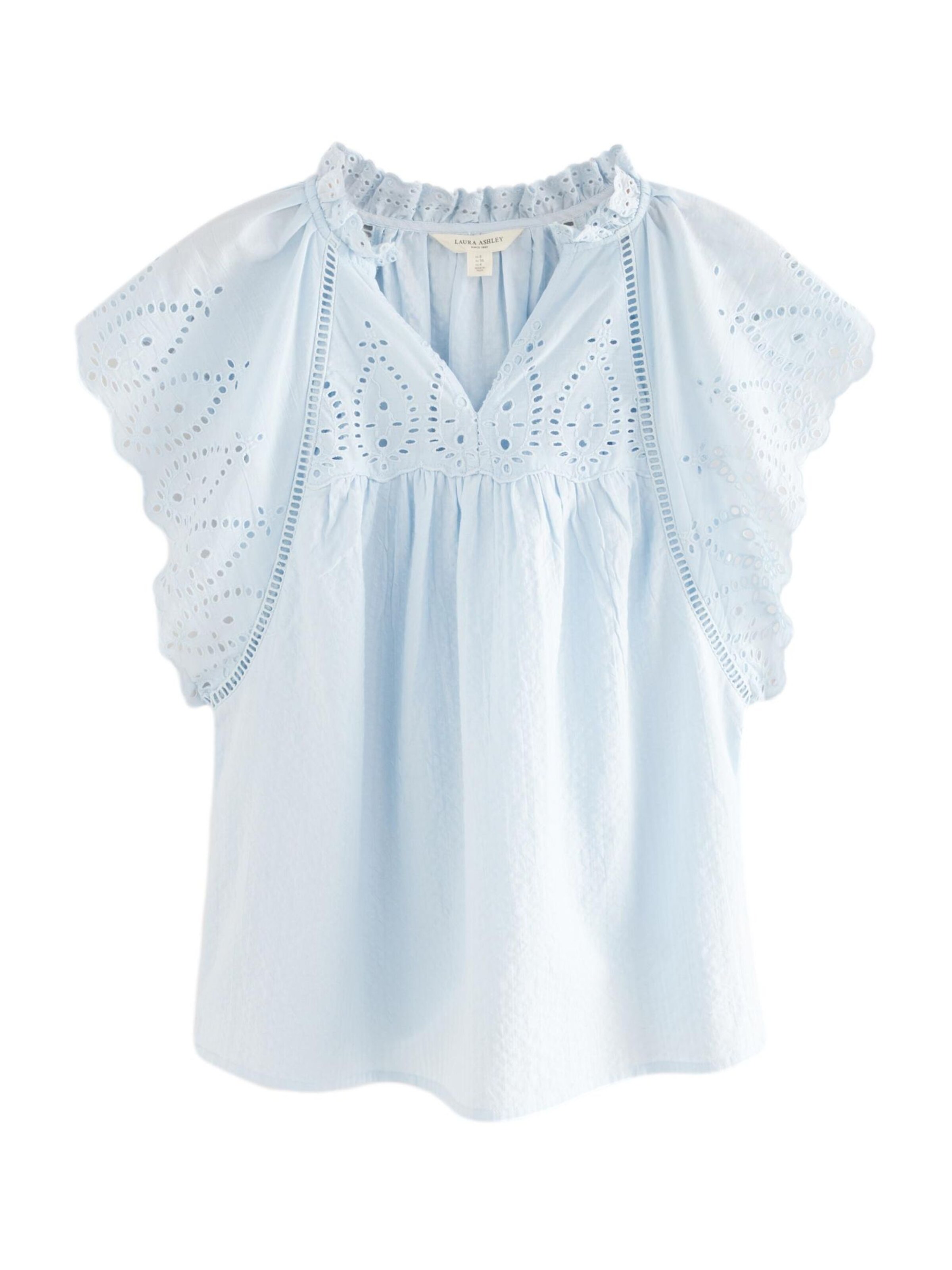 Chemisier LAURA ASHLEY en bleu : devant