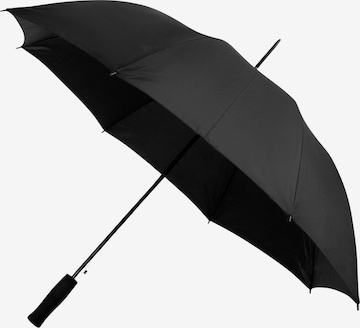 Maxte Regenschirm in Schwarz: Vorderseite
