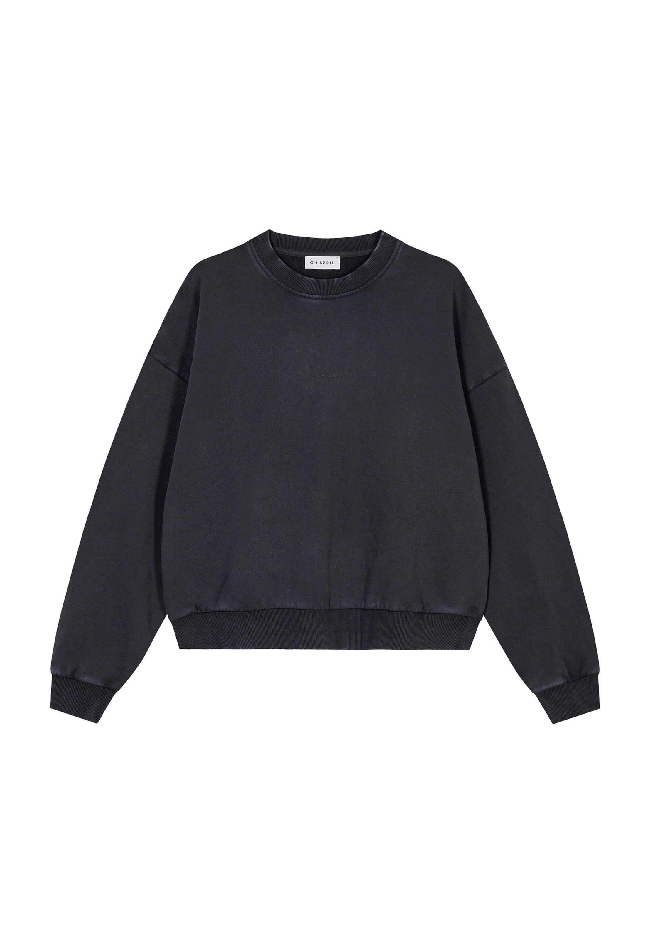 OH APRIL Sweatshirt 'Porcellain' in de kleur Antraciet / Donkerroze, Productweergave