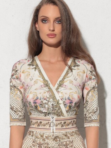 JIORO Blusenbody 'BAROQUE FLOWERS' in 