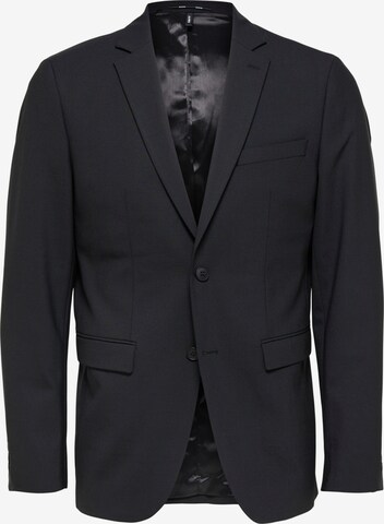 Coupe slim Veste de costume 'Elon' SELECTED HOMME en noir : devant