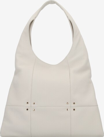 Borbonese Shoulder Bag 'Savile' in White: front