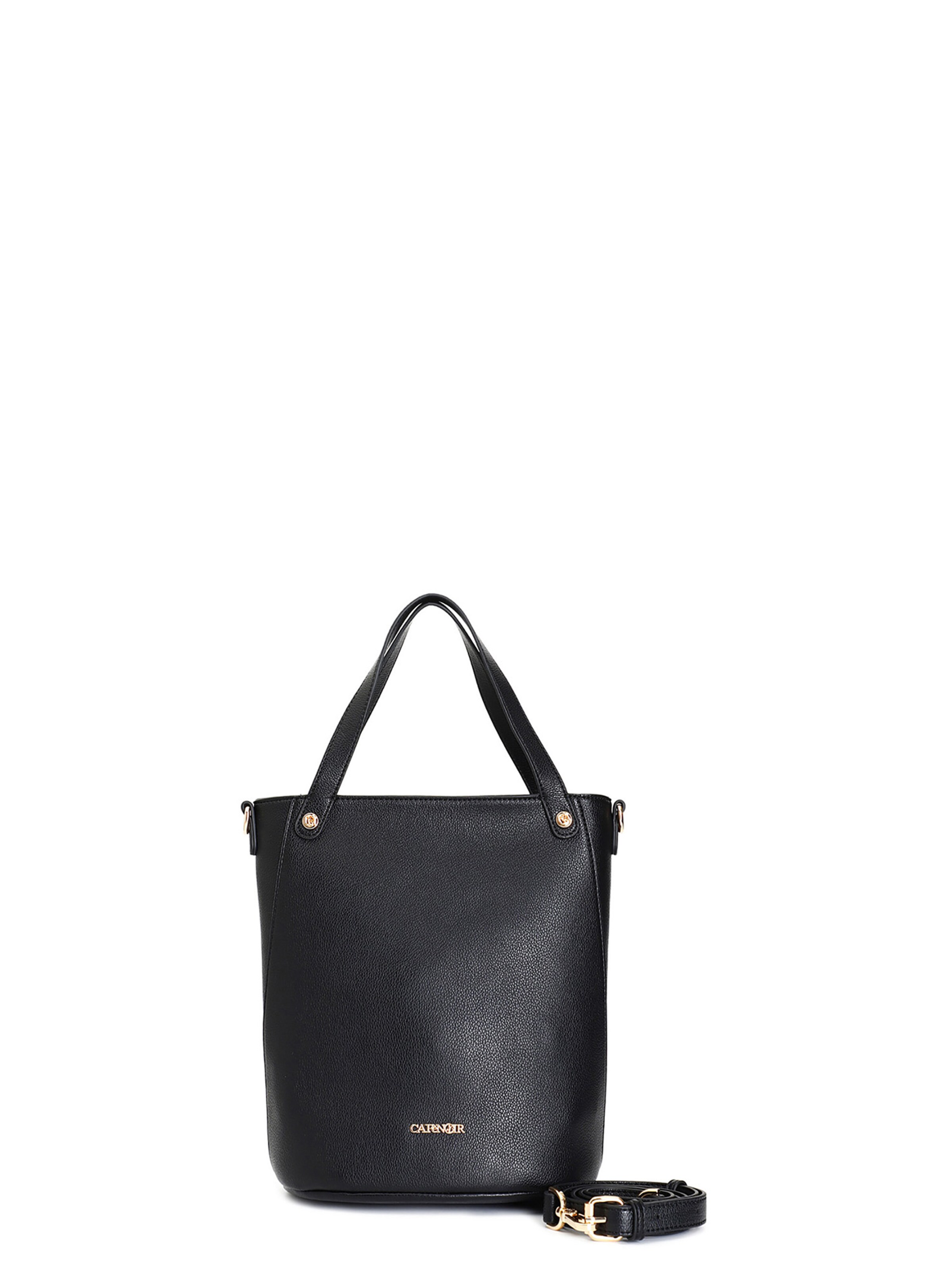 Borsa a sacco di CAFè NOIR in nero: frontale