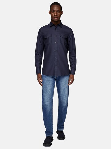 Boggi Milano Regular fit Button Up Shirt in Blue