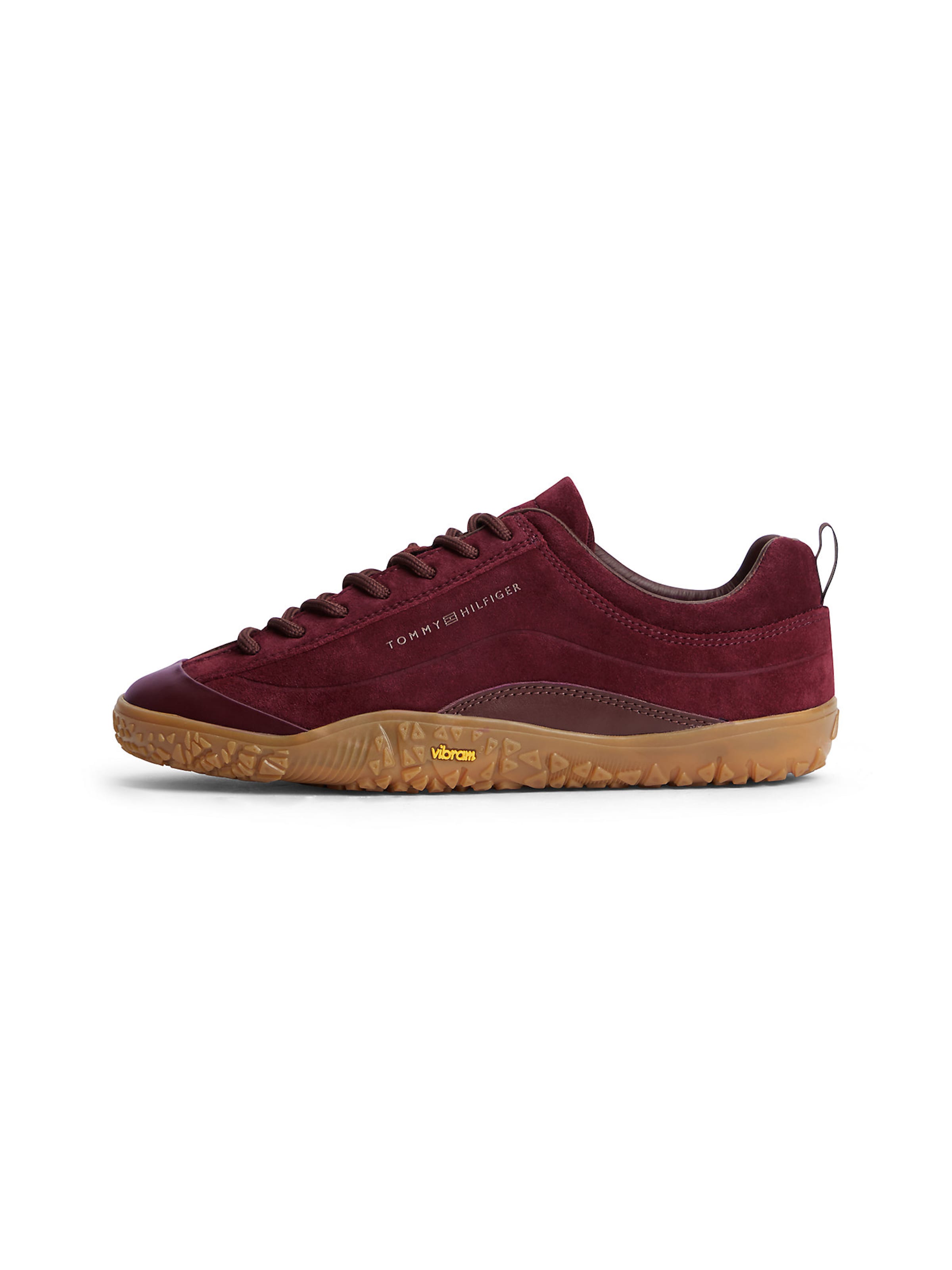Baskets basses TOMMY HILFIGER en rouge : devant