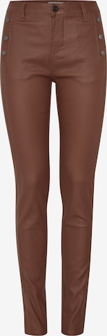 Fransa Pants 'Dotalin 2' in Brown: front
