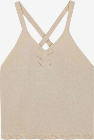 Scalpers Top in Beige: voorkant