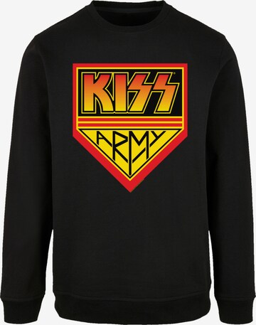 Sweat-shirt 'Kiss Rock Band' F4NT4STIC en noir : devant