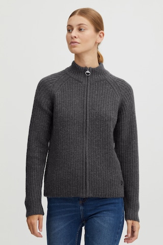 Oxmo Knit Cardigan 'Sal' in Black: front