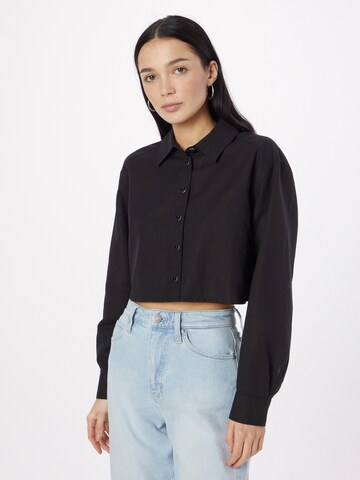 QS Blouse in Black: front