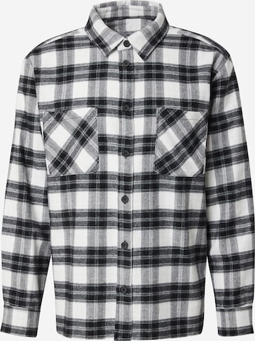 Chemise 'Mattes' DAN FOX APPAREL en noir : devant