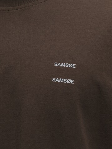 Samsøe Samsøe T-Shirt 'JOEL' in Braun