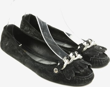 Louis Vuitton Flats & Loafers in 38 in Black: front