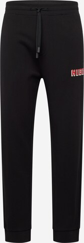 HUGO Zúžený Kalhoty 'Diqomo' – černá: přední strana