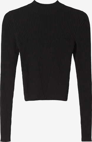 Bershka Sweater in Black: front