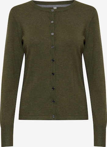 PULZ Jeans Knit Cardigan 'SARA ' in Green: front