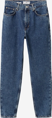 MANGO Tapered Jeans 'Mom 80' in Blauw: voorkant