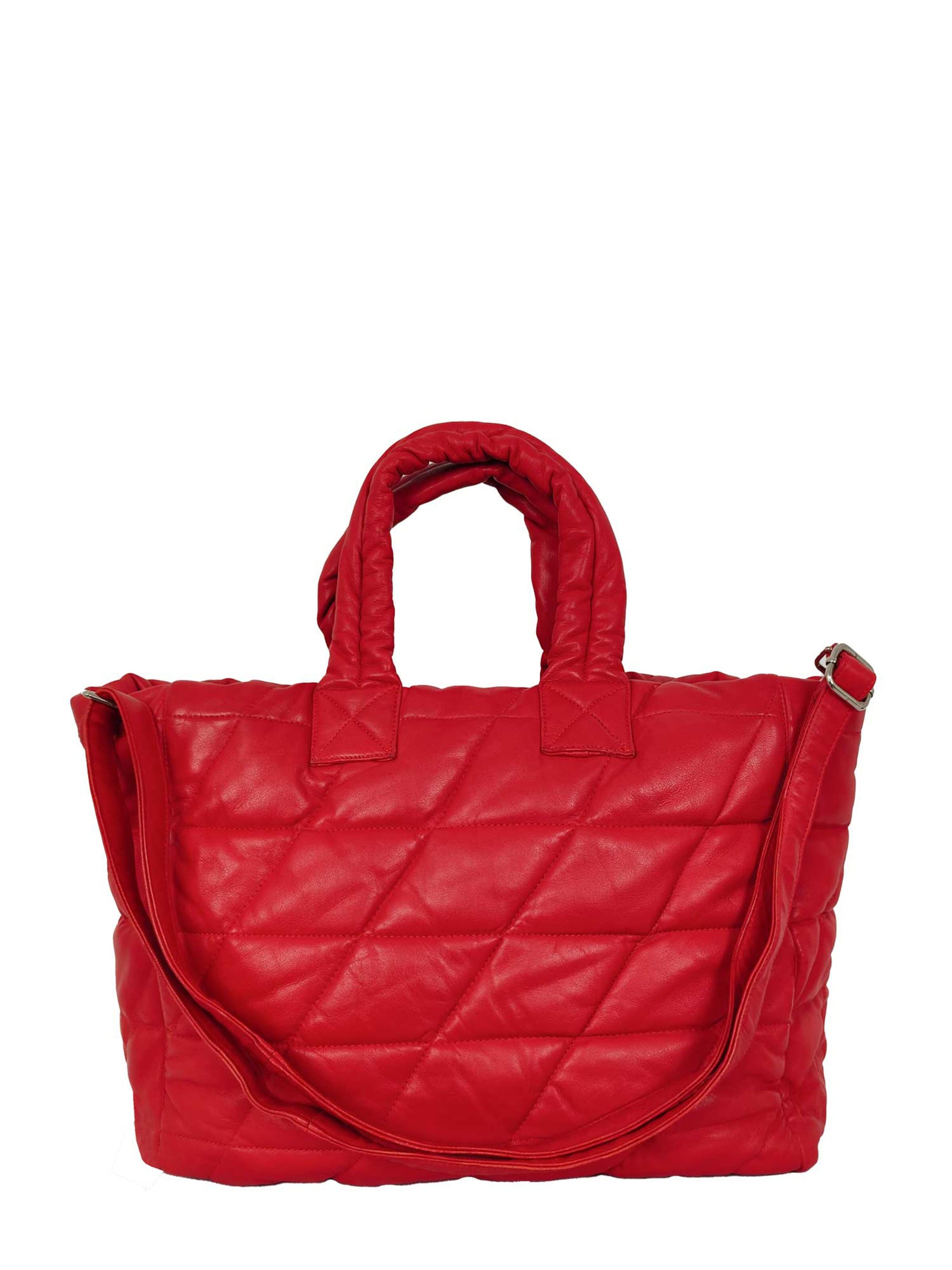 Lederjacken24 Shopper 'Sorala' in Red