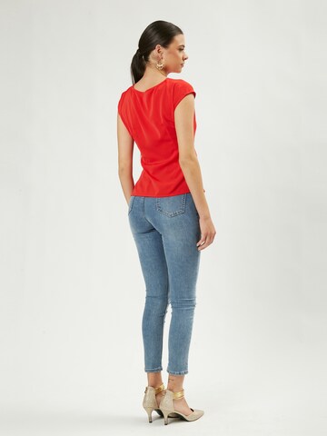 Influencer Top in Rood