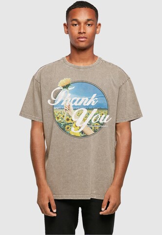 Merchcode T-Shirt 'Stone Temple Pilots - Thank You Circle' in Braun: predná strana
