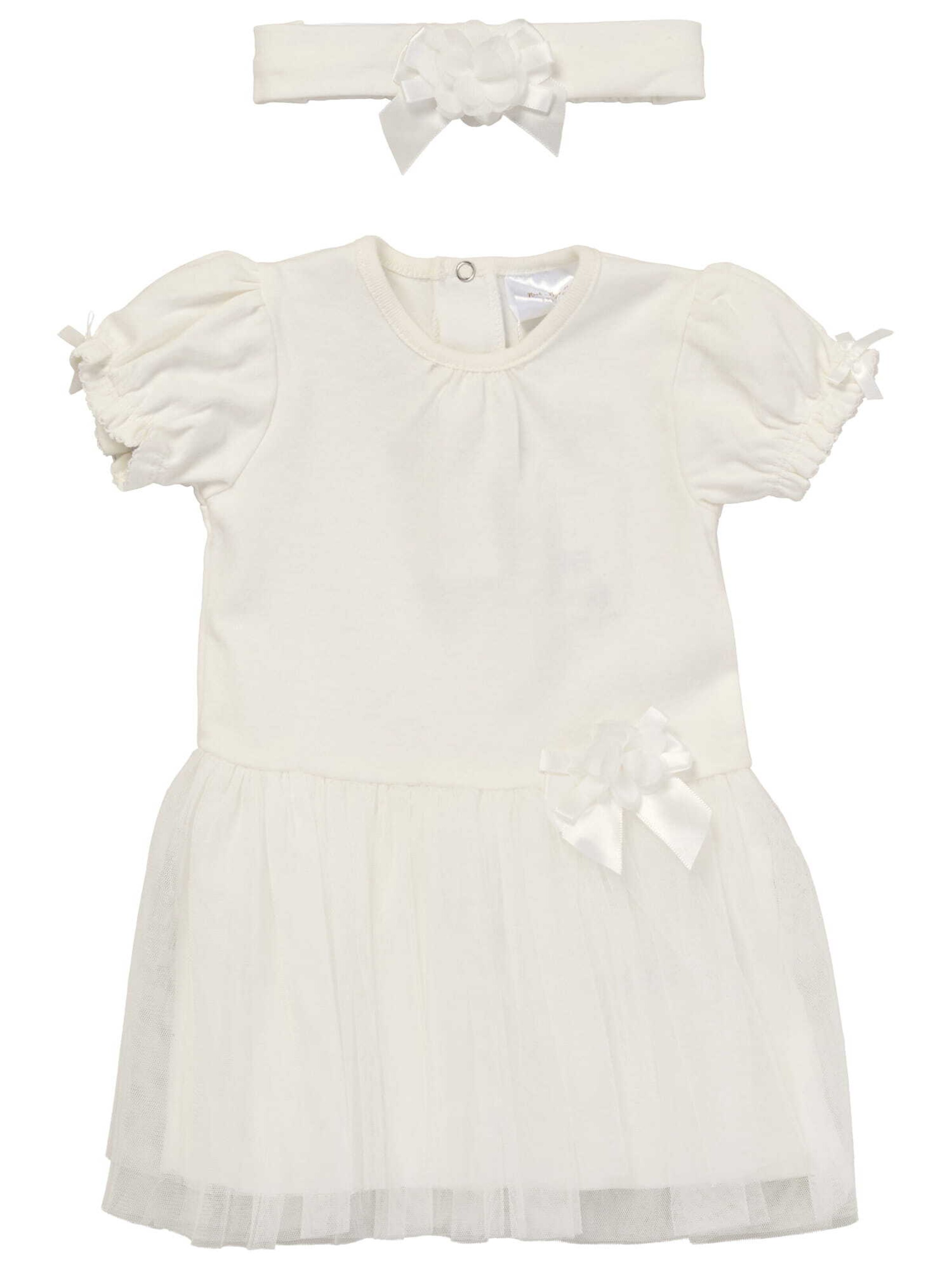 Rock a Bye Baby Boutique Dress in White: front