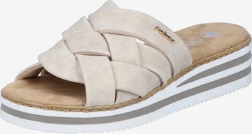 Zoccoletto di Rieker in beige: frontale