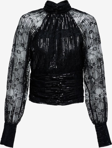 Salsa Jeans Blouse in Zwart: voorkant