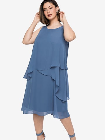 SHEEGO Cocktail Dress in Blue: front