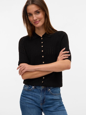 VERO MODA Gebreid vest 'VMPanama' in Zwart
