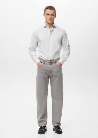 MANGO MAN Slim fit Button Up Shirt 'Vecchia1' in White