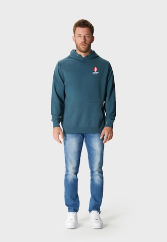 Oldskull Hoodie 'Asian Silent Blade Kanazawa Graphic' in Blau