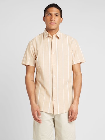 SELECTED HOMME Slim fit Skjorta i beige: framsida