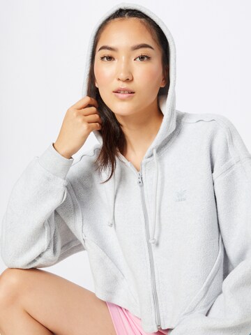 pelēks ADIDAS ORIGINALS Sportiska jaka 'Loungewear'