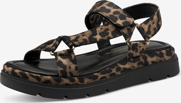 Tamaris Wandelsandalen in Bruin: voorkant