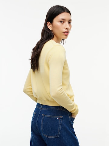Tommy Jeans Kardigán 'ESSENTIAL' - Žltá