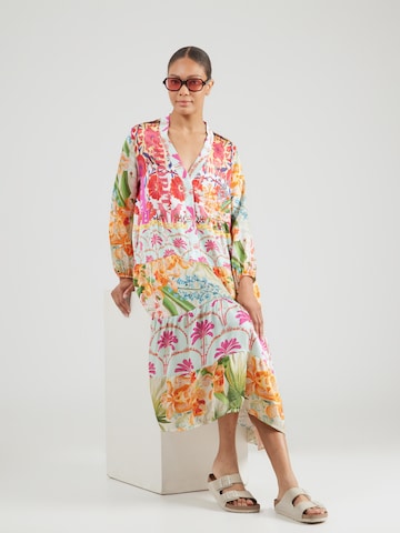 miss goodlife Φόρεμα 'Mosaic Flowers' σε μπλε: μπροστά