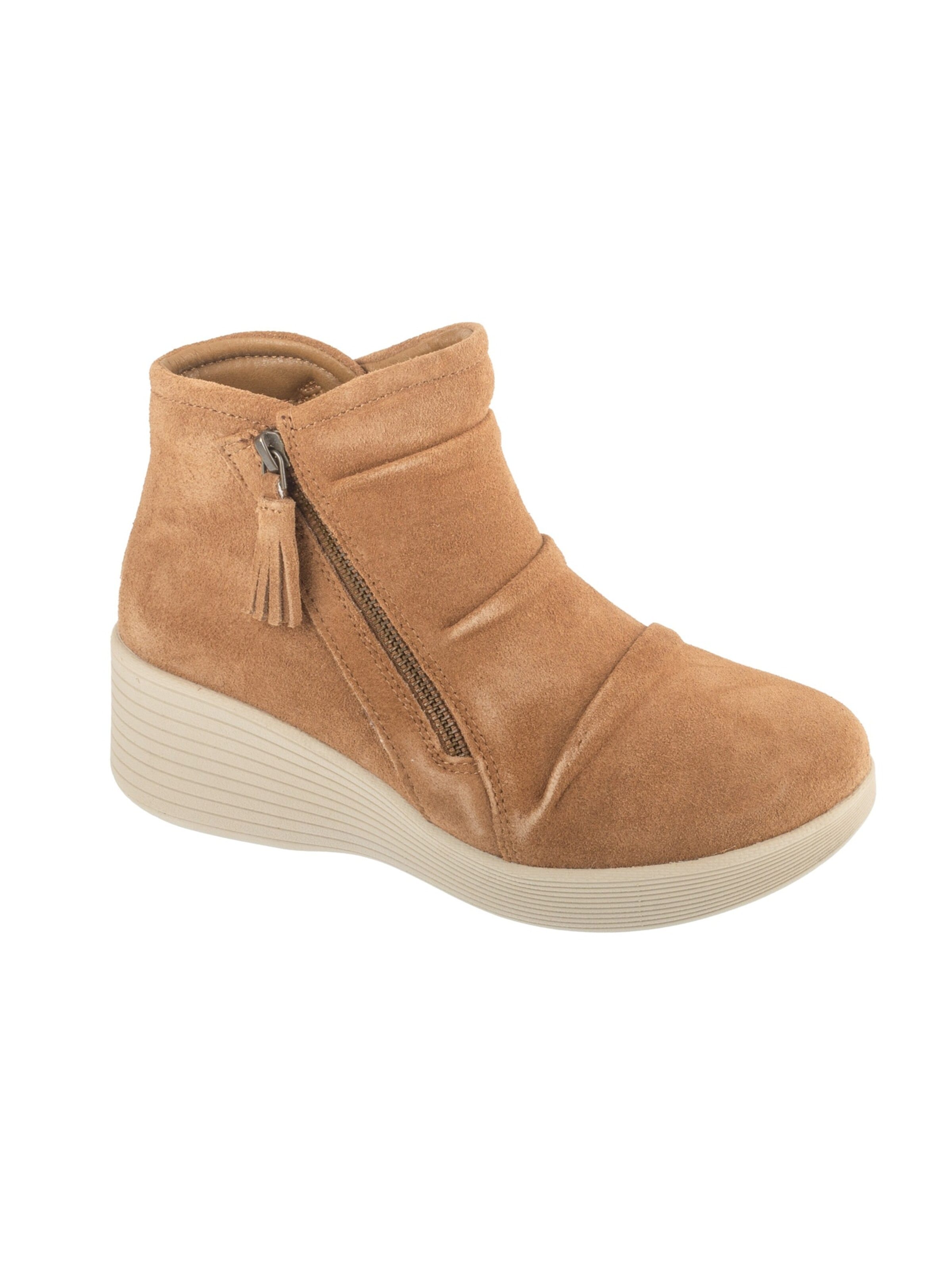 SKECHERS Ankle boots 'Parallel Lite' in Brown: front
