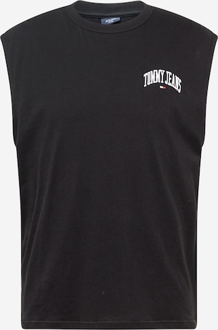 Tommy Jeans Μπλουζάκι 'Varsity' σε μαύρο: μπροστά