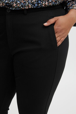 Fransa Curve Slimfit Hose 'Plano' in Schwarz