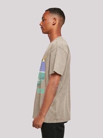 F4NT4STIC Shirt 'Pink Floyd Wish You Were Here' in Beige