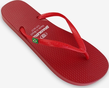Brasileras - Sapato de praia/banho 'Classic Pearl W' em vermelho: frente